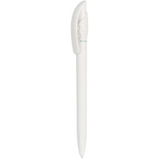 Ручка шариковая GOLF GREEN, белый/белый, пластик