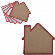 Промо-блокнот "Дом", красный, 13х12,5х0,9см, картон, бумага